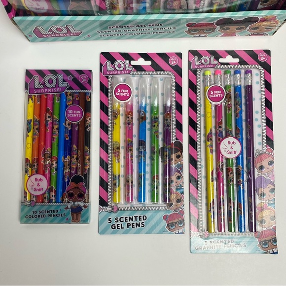 ENTIRE DISPLAY of LOL Scented Gel Pens & Pencils!! - Picture 7 of 11